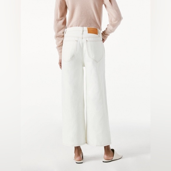 FRAME Le Italiene wide cropped jeans cotton size 25 - Picture 2 of 11